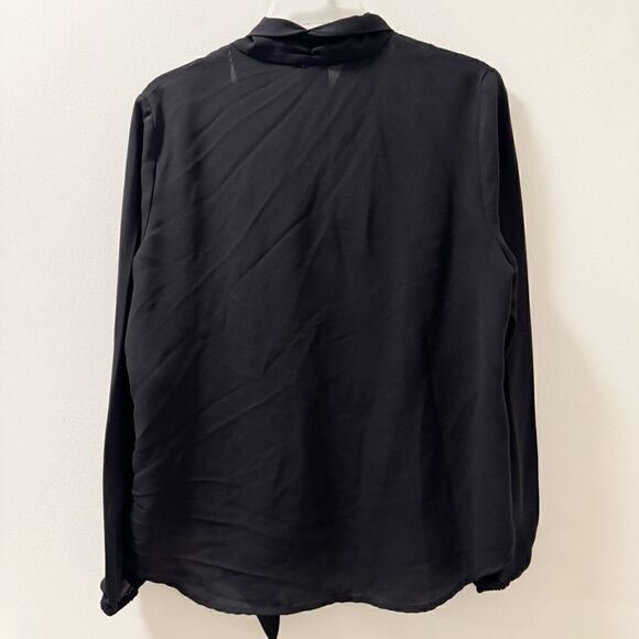 Anne Klein Tie Neck Blouse - Size Medium - Picture 2 of 3